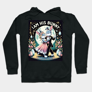 I Am His Bunny Romantic Spring Easter Design Hoodie